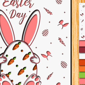 Intra απο ξύλο plywood 3mm-4mm πάχος - Πασχαλινό αυγό 3D Χαρτί κοπής Πολυστρωματικό Δίασταση 15x15 cm INTRAFABR-65896140 - Image 1