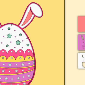 Intra απο ξύλο plywood 3mm-4mm πάχος - Πασχαλινό αυγό 3D  Χαρτί κοπής Πολυστρωματικό Δίασταση 15x15 cm INTRAFABR-60245059 - Image 1