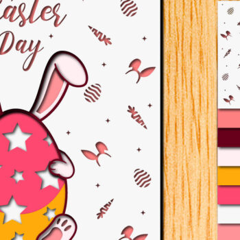 Intra απο ξύλο plywood 3mm-4mm πάχος - Πασχαλινό αυγό 3D Χαρτί κοπής Πολυστρωματικό Δίασταση 15x15 cm INTRAFABR-65896623 - Image 1