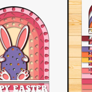 Intra απο ξύλο plywood 3mm-4mm πάχος - Πασχαλινό αυγό 3D Χαρτί κοπής Πολυστρωματικό Δίασταση 15x15 cm INTRAFABR-66038790 - Image 1