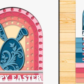 Intra απο ξύλο plywood 3mm-4mm πάχος - Πασχαλινό αυγό 3D  Χαρτί κοπής Πολυστρωματικό Δίασταση 15x15 cm INTRAFABR-66043785 - Image 1