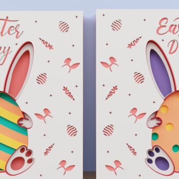 Intra απο ξύλο plywood 3mm-4mm πάχος - Πασχαλινό αυγό 3D  Χαρτί κοπής Πολυστρωματικό Δίασταση 15x15 cm INTRAFABR-66503703 - Image 1