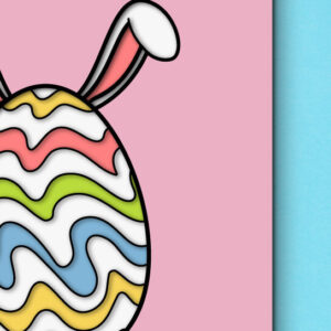 Intra απο ξύλο plywood 3mm-4mm πάχος - Πασχαλινό αυγό 3D  Χαρτί κοπής Πολυστρωματικό Δίασταση 15x15 cm INTRAFABR-60244696