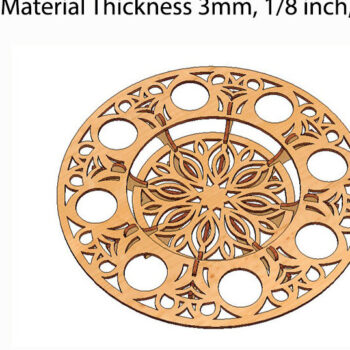Intra απο ξύλο plywood 3mm-4mm πάχος - Στάση πασχαλινών αυγών και πασχαλινών κέικ Δίασταση 4x4 cm INTRAFABR-114462164 - Image 1
