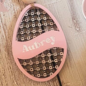 Intra απο ξύλο plywood 3mm-4mm πάχος - Πασχαλινό καλάθι αυγών Tag Laser  Δίασταση 4x4 cm INTRAFABR-74516280 - Image 3