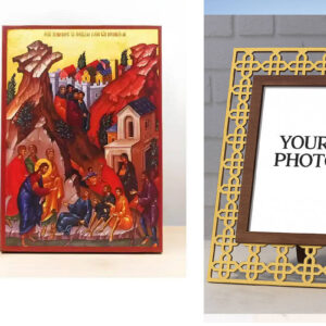 Εικόνα Ορθοδοξίας Πολυτελείας με σχεδιο Σταυρούς μαζι με Βάση σε 8 χρώματα με περίγραμμα χρυσό σε ξύλο Plywood (Πλακάζ) με βάση Ο Ιησούς Χριστός Θεραπεύει τα Διάφορα Πάθη των Ασθενειών, Ξύλινη Χειροποίητη Εικόνα Ελληνικής Premium Βυζαντινού Στυλ τοίχου Κρεμασμένη σε ξύλινη πλάκα Χειροποίητη Ελληνορθόδοξη εικόνα του Ιησού Χριστού, Κρεμαστή πλάκα βυζαντινής τέχνης, χριστιανική τέχνη Διάσταση 10x7 cm (3,9 x 2,8 ίντσες) INTRAEK3kadro3211-10853