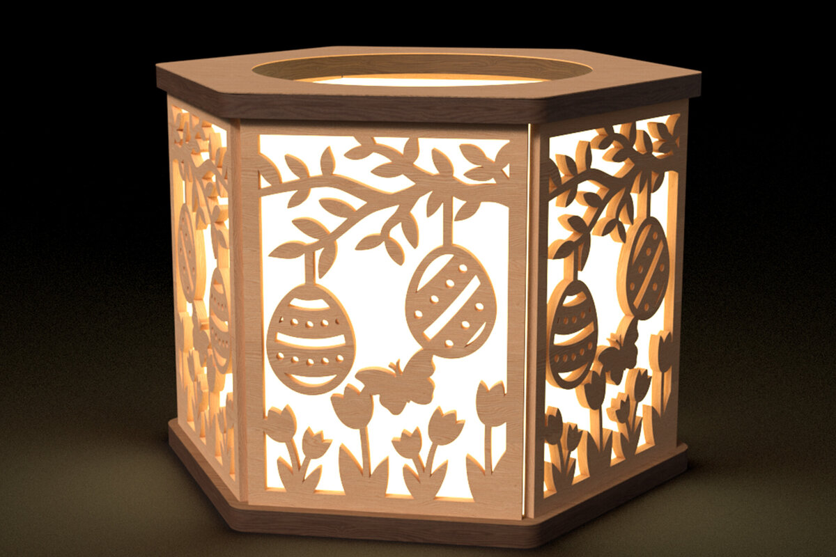 Intra απο ξύλο plywood 3mm-4mm πάχος - Λαμπροθήκη Πασχαλινών Αυγών  Δίασταση 30x20 cm INTRAFABR-115911504