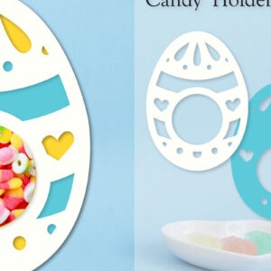 Intra απο ξύλο plywood 3mm-4mm πάχος - Easter Egg Candy Dome Horder  Δίασταση 15x15 cm INTRAFABR-91761720