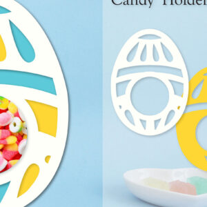 Intra απο ξύλο plywood 3mm-4mm πάχος - Easter Egg Candy Dome Horder  Δίασταση 15x15 cm INTRAFABR-91761750