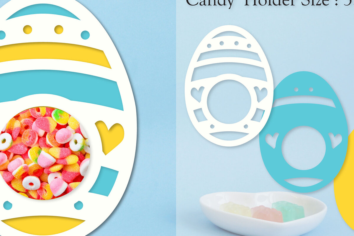 Intra απο ξύλο plywood 3mm-4mm πάχος - Easter Egg Candy Dome Horder  Δίασταση 15x15 cm INTRAFABR-91761778