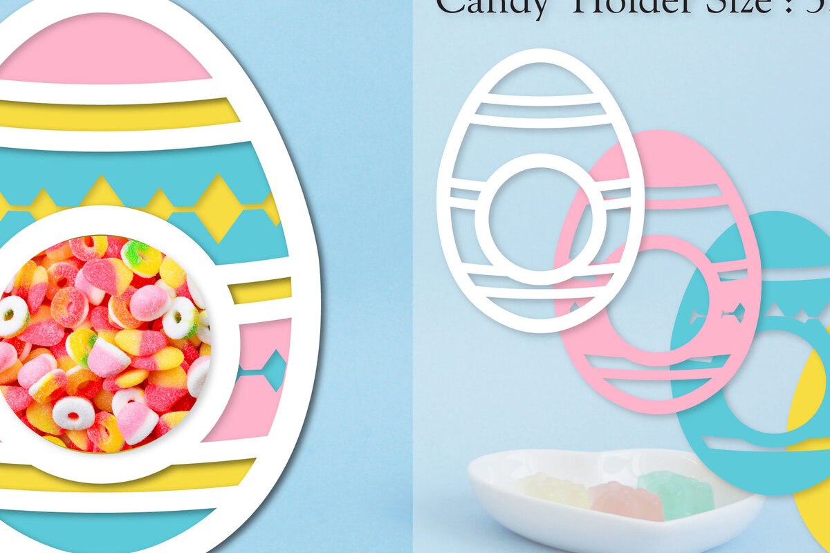 Intra απο ξύλο plywood 3mm-4mm πάχος - Easter Egg Candy Dome Horder  Δίασταση 15x15 cm INTRAFABR-91645201