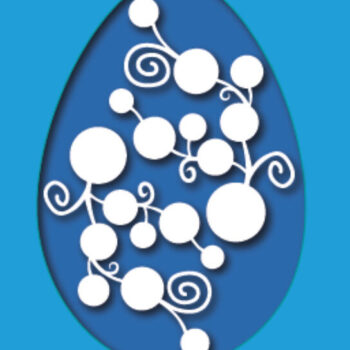 Intra απο ξύλο plywood 3mm-4mm πάχος - Πασχαλινό αυγό κάρτα Δίασταση 15x15 cm INTRAFABR-24448380 - Image 2