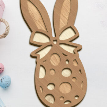 Intra απο ξύλο plywood 3mm-4mm πάχος - Διακοσμητικό πρότυπο κοπής πασχαλινών αυγών Δίασταση 5x4 cm INTRAFABR-90463758 - Image 2