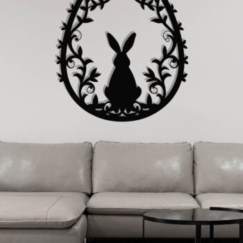 Intra απο ξύλο plywood 3mm-4mm πάχος - Διακοσμητικό πασχαλινό αυγό κοπής με λέιζερ  Δίασταση 40x50 cm INTRAFABR-118133710 - Image 3