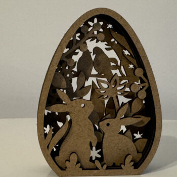 Intra απο ξύλο plywood 3mm-4mm πάχος - Διακοσμητικό πρότυπο πασχαλινών αυγών Δίασταση 4x5 cm INTRAFABR-115598219 - Image 4