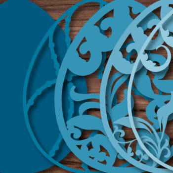 Intra απο ξύλο plywood 3mm-4mm πάχος - Πασχαλινό Αυγό Floral Bundle Multilayer  Δίασταση 15x15 cm INTRAFABR-27137606 - Image 4