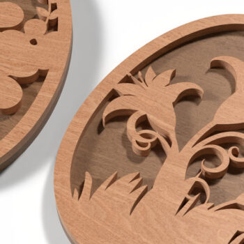 Intra απο ξύλο plywood 3mm-4mm πάχος - Πασχαλινά αυγά Floral Laser Cut Files  Δίασταση 4x4 cm INTRAFABR-117479862 - Image 5