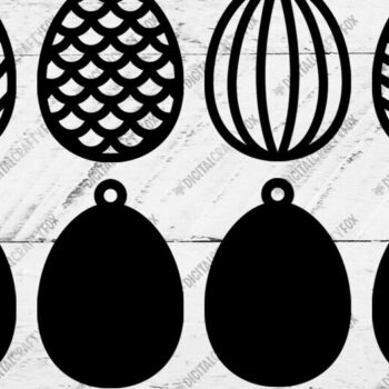 Intra απο ξύλο plywood 3mm-4mm πάχος - Πασχαλινό δέμα κρεμαστό αυγό Δίασταση 6x6 cm INTRAFABR-119658100 - Image 2