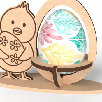 Intra απο ξύλο plywood 3mm-4mm πάχος - Πακέτο θήκης πασχαλινών αυγών  Cut Laser Δίασταση 30x20 cm INTRAFABR-116523211 - Image 9