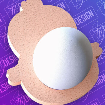 Intra απο ξύλο plywood 3mm-4mm πάχος - Πασχαλινή Αυγοθήκη |  CNC Δίασταση 15x15 cm INTRAFABR-91959325 - Image 1