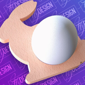 Intra απο ξύλο plywood 3mm-4mm πάχος - Πασχαλινή Αυγοθήκη |  CNC Δίασταση 15x15 cm INTRAFABR-91959344