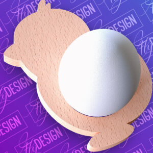 Intra απο ξύλο plywood 3mm-4mm πάχος - Πασχαλινή Αυγοθήκη |  CNC Δίασταση 15x15 cm INTRAFABR-91959345