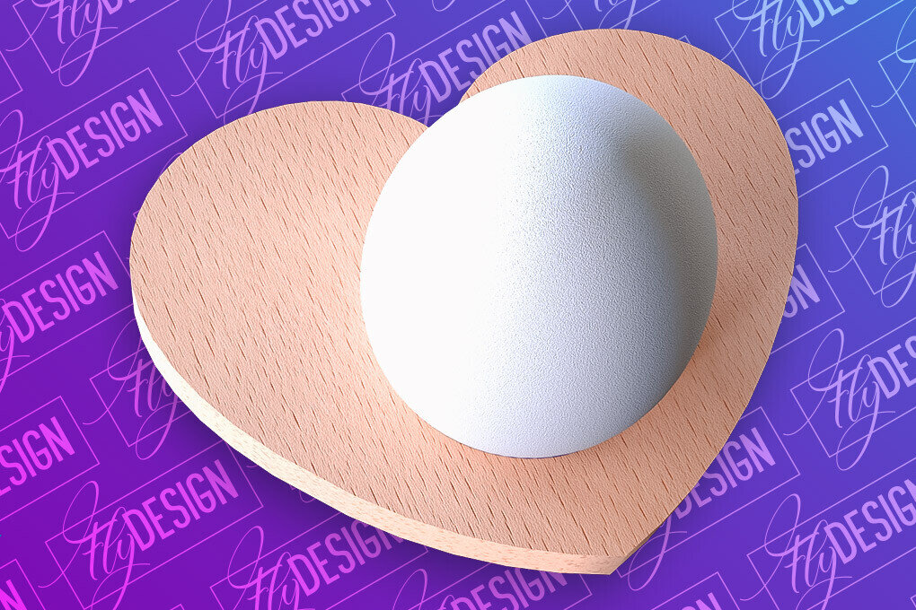 Intra απο ξύλο plywood 3mm-4mm πάχος - Πασχαλινή Αυγοθήκη |  CNC Δίασταση 15x15 cm INTRAFABR-91959350