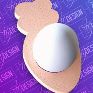 Intra απο ξύλο plywood 3mm-4mm πάχος - Πασχαλινή Αυγοθήκη |  CNC Δίασταση 15x15 cm INTRAFABR-91959352