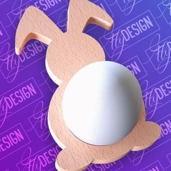 Intra απο ξύλο plywood 3mm-4mm πάχος - Πασχαλινή Αυγοθήκη |  CNC Δίασταση 15x15 cm INTRAFABR-91959358 - Image 1