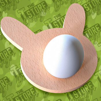 Intra απο ξύλο plywood 3mm-4mm πάχος - Πασχαλινή Αυγοθήκη |  CNC Δίασταση 15x15 cm INTRAFABR-91668708 - Image 1