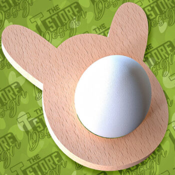 Intra απο ξύλο plywood 3mm-4mm πάχος - Πασχαλινή Αυγοθήκη |  CNC Δίασταση 15x15 cm INTRAFABR-91668730 - Image 1