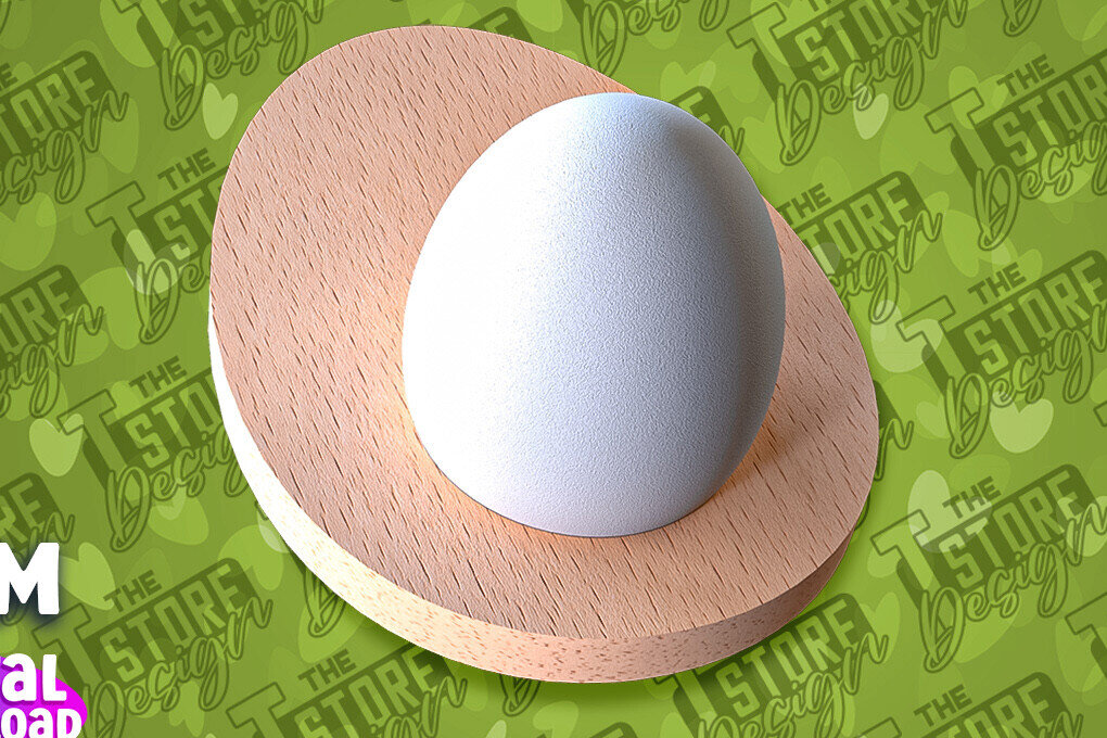 Intra απο ξύλο plywood 3mm-4mm πάχος - Πασχαλινή Αυγοθήκη |  CNC Δίασταση 15x15 cm INTRAFABR-91668699