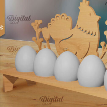 Intra απο ξύλο plywood 3mm-4mm πάχος - Πασχαλινή θήκη αυγών  Bundle Cut Laser Δίασταση 15x15 cm INTRAFABR-88284110 - Image 4