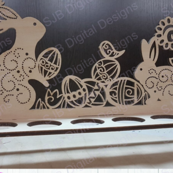 Intra απο ξύλο plywood 3mm-4mm πάχος - Πασχαλινή Αυγοθήκη, Δίσκος κοπής με λέιζερ  Δίασταση 15x15 cm INTRAFABR-65286751 - Image 1