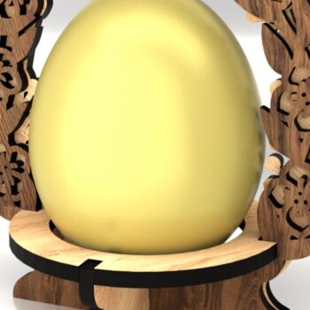 Intra απο ξύλο plywood 3mm-4mm πάχος - Σετ Πασχαλινές Αυγοθήκες Δίασταση 5x4 cm INTRAFABR-118306540 - Image 4