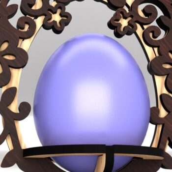 Intra απο ξύλο plywood 3mm-4mm πάχος - Σετ Πασχαλινές Αυγοθήκες Δίασταση 5x4 cm INTRAFABR-118306540 - Image 5