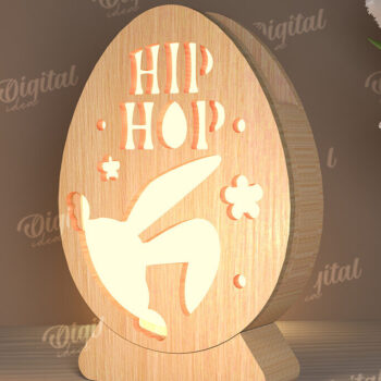 Intra απο ξύλο plywood 3mm-4mm πάχος - Πασχαλινά φωτιστικά με λέιζερ κομμένο πακέτο Δίασταση 15x15 cm INTRAFABR-115831207 - Image 14