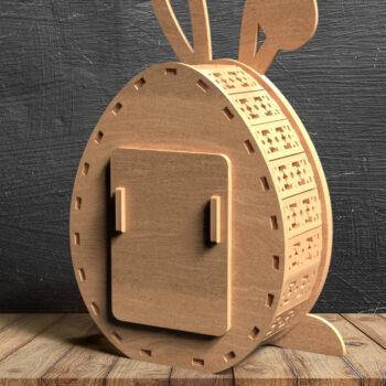 Intra απο ξύλο plywood 3mm-4mm πάχος - Easter Egg Lantern -  κοπής με λέιζερ  Δίασταση 15x15 cm INTRAFABR-117469122 - Image 3