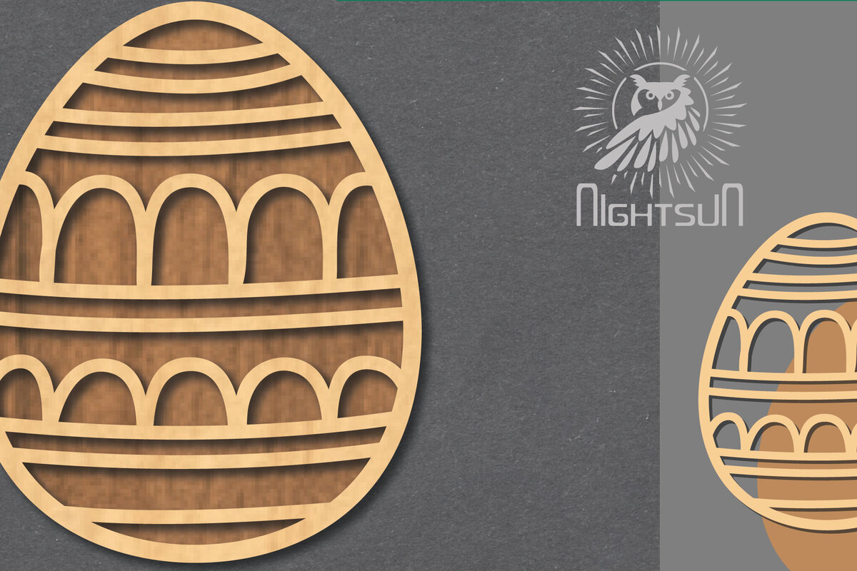 Intra απο ξύλο plywood 3mm-4mm πάχος - Διακόσμηση πασχαλινών αυγών κοπής με λέιζερ 1 Δίασταση 20x20 cm INTRAFABR-118736414