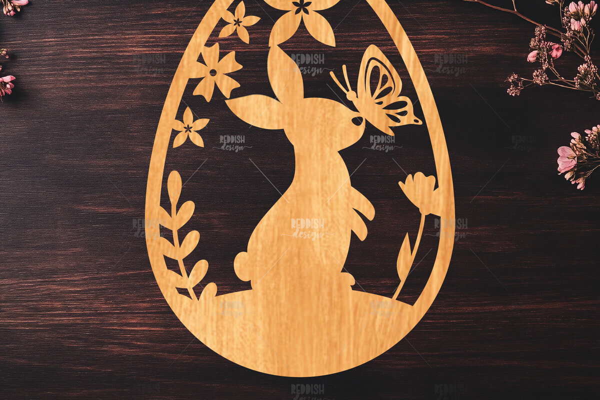 Intra απο ξύλο plywood 3mm-4mm πάχος -  κοπής με λέιζερ πασχαλινό αυγό Δίασταση 15x15 cm INTRAFABR-116668091