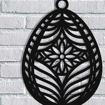 Intra απο ξύλο plywood 3mm-4mm πάχος - Τέχνη τοίχου με λέιζερ πασχαλινό αυγό Δίασταση 40x50 cm INTRAFABR-116485793 - Image 1