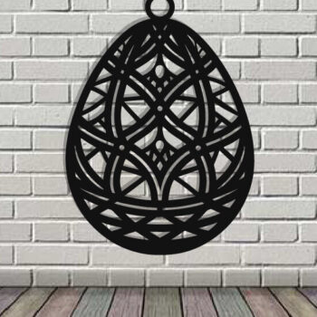 Intra απο ξύλο plywood 3mm-4mm πάχος - Τέχνη τοίχου με λέιζερ πασχαλινό αυγό Δίασταση 40x50 cm INTRAFABR-116485213 - Image 2