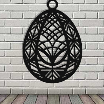 Intra απο ξύλο plywood 3mm-4mm πάχος - Τέχνη τοίχου με λέιζερ πασχαλινό αυγό Δίασταση 40x50 cm INTRAFABR-116485331 - Image 3