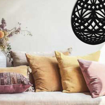 Intra απο ξύλο plywood 3mm-4mm πάχος - Τέχνη τοίχου με λέιζερ πασχαλινό αυγό Δίασταση 40x50 cm INTRAFABR-116484590 - Image 2