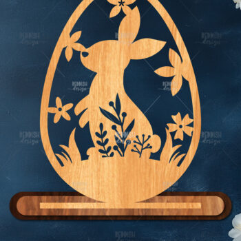 Intra απο ξύλο plywood 3mm-4mm πάχος - Στάση κοπής πασχαλινών αυγών με λέιζερ  Δίασταση 15x15 cm INTRAFABR-116905205 - Image 1