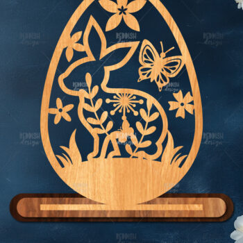 Intra απο ξύλο plywood 3mm-4mm πάχος - Στάση κοπής πασχαλινών αυγών με λέιζερ  Δίασταση 15x15 cm INTRAFABR-116905228 - Image 1