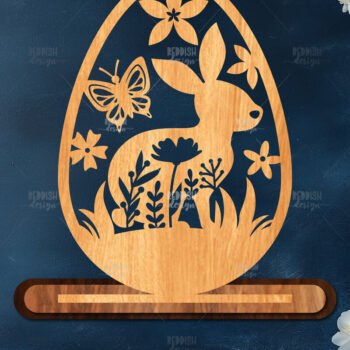 Intra απο ξύλο plywood 3mm-4mm πάχος - Στάση κοπής πασχαλινών αυγών με λέιζερ  Δίασταση 15x15 cm INTRAFABR-116905296 - Image 1