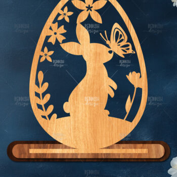 Intra απο ξύλο plywood 3mm-4mm πάχος - Στάση κοπής πασχαλινών αυγών με λέιζερ  Δίασταση 15x15 cm INTRAFABR-116905093 - Image 1