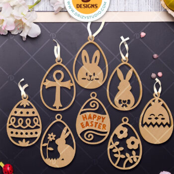 Intra απο ξύλο plywood 3mm-4mm πάχος - Πασχαλινό αυγό κοπής με λέιζερ Δίασταση 15x15 cm INTRAFABR-94152256 - Image 4