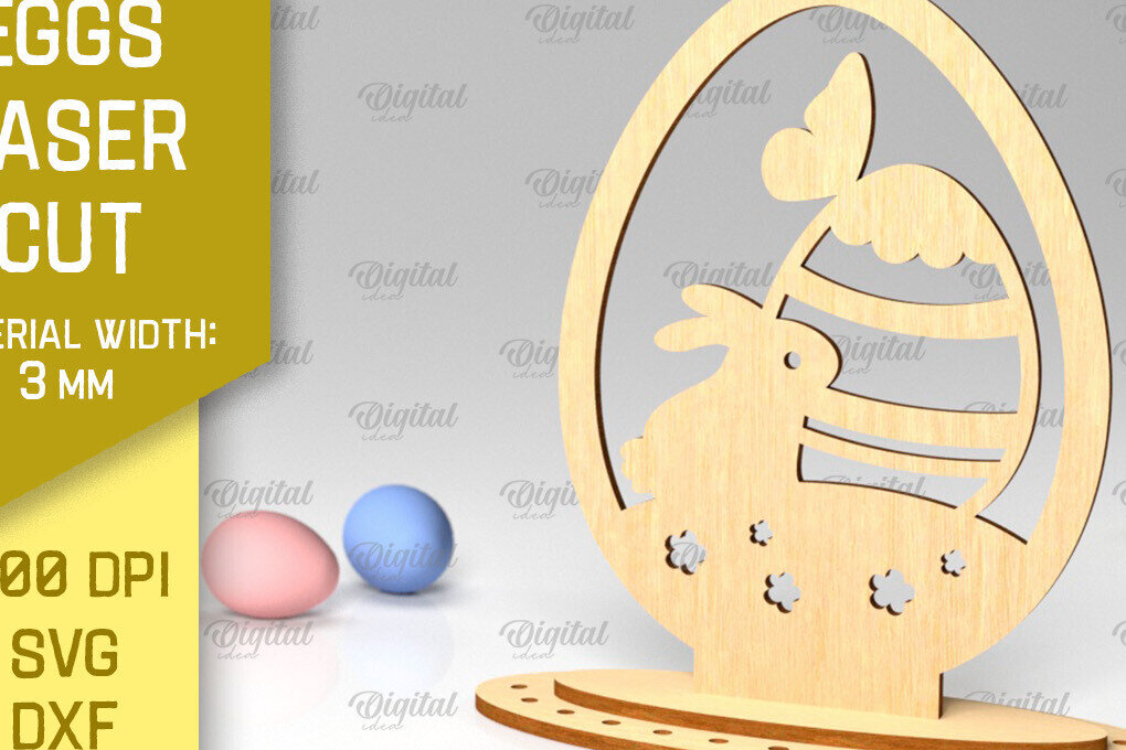 Intra απο ξύλο plywood 3mm-4mm πάχος - Πασχαλινό αυγό με λέιζερ. 3D Πασχαλινή διακόσμηση  Δίασταση 15x15 cm INTRAFABR-88589853